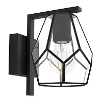 Бра Mardyke 43645 Eglo прозрачный 1 лампа, основание чёрное в стиле лофт современный 