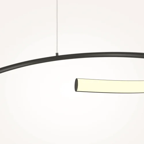 Светильник подвесной LED Curve MOD242PL-L33BK Maytoni чёрный на 1 лампу, основание чёрное в стиле хай-тек минимализм современный фото 10