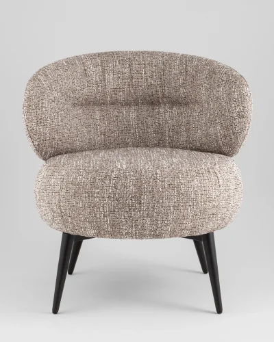 Кресло лаунж Риво, мокка УТ000041724 Stool Group, мокко/шенилл, ножки/металл/чёрный, размеры - *****мм фото 2