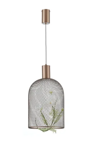 Светильник подвесной LED Ophelia V11872-PL Moderli розовый золотой на 1 лампу, основание розовое золотое в стиле современный арт-деко фото 2 Светильник подвесной LED Ophelia V11872-PL Moderli розовый золотой на 1 лампу, основание розовое золотое в стиле современный арт-деко фото 2