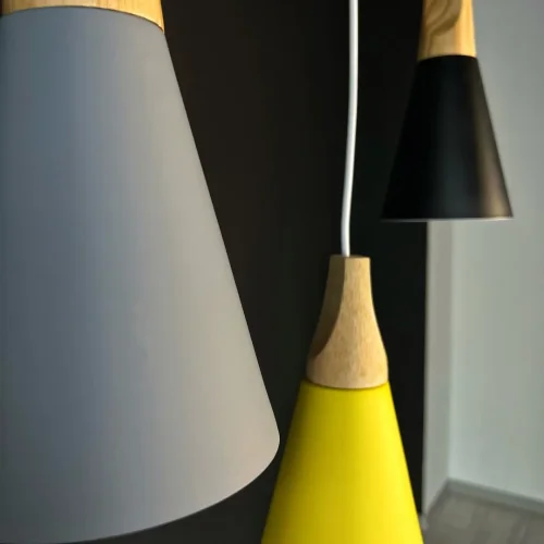 Светильник подвесной XD-A Yellow 178206-26 ImperiumLoft жёлтый 1 лампа, основание жёлтое в стиле скандинавский  фото 6