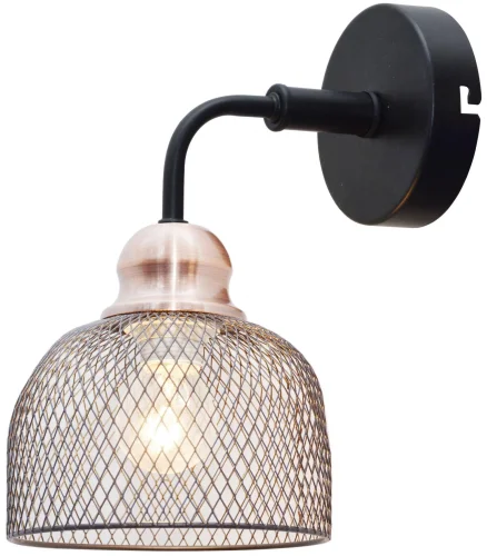 Бра Griselda TL1158-1W Toplight медь на 1 лампа, основание медь чёрное в стиле лофт 