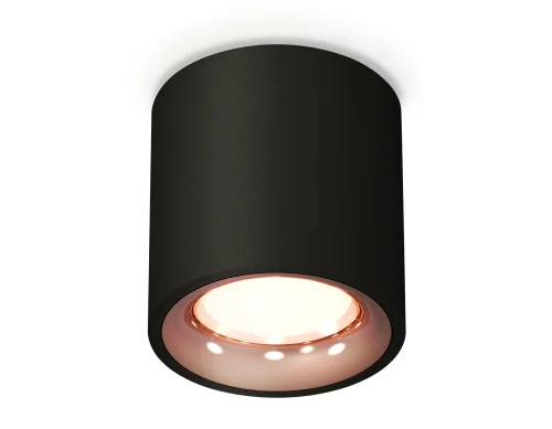 Светильник накладной Techno spot XS7532025 Ambrella light чёрный 1 лампа, основание чёрное в стиле хай-тек современный круглый