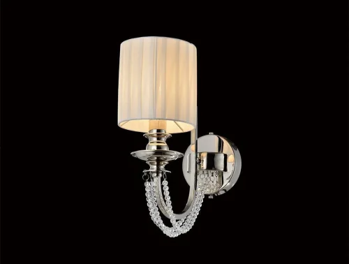 Бра 1401/A beige Newport белый на 1 лампа, основание хром в стиле арт-деко 