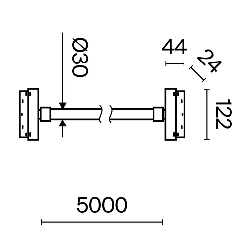 Трековый светильник подвесной LED Magnetic track system Exility Tau TR101-2-100W3K-B Maytoni белый для шинопроводов серии Magnetic track system Exility белый фото 3
