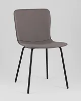 Стул обеденный Pluto,  серый УТ000039215 Stool Group, серый/экокожа, ножки/металл/чёрный, размеры - *****