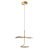 Светильник подвесной LED Aronos 10395 LOFT IT золотой на 1 лампу, основание золотое в стиле хай-тек 