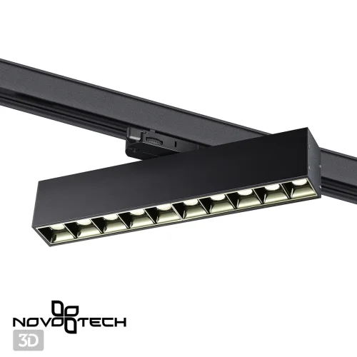 Трековый светильник трехфазный Iter 358861 Novotech чёрный для шинопроводов серии Iter фото 5
