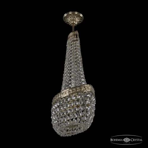 Светильник потолочный 19113/H2/35IV G Bohemia Ivele Crystal прозрачный 2 лампы, основание золотое в стиле классика sp фото 2