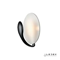 Бра LED Spoon ZD8096S-6W BK iLedex чёрный 1 лампа, основание белое в стиле хай-тек модерн 