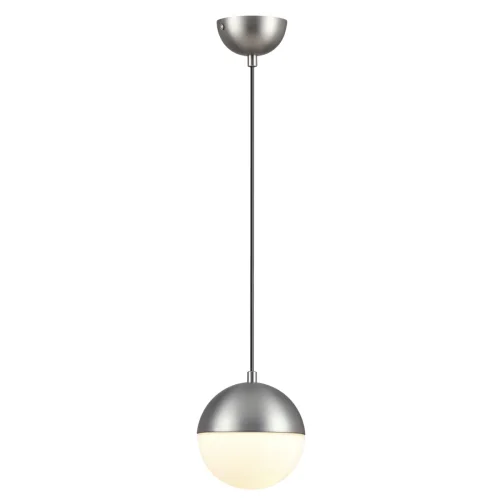 Светильник подвесной Pinga 4959/1 Odeon Light белый 1 лампа, основание матовое никель в стиле современный шар фото 2