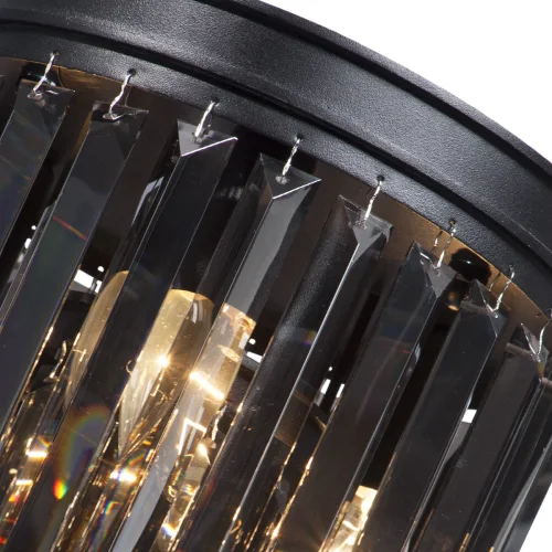 Люстра потолочная V5155-1/3+1PL Vitaluce чёрная серая на 4 лампы, основание чёрное в стиле классический современный  фото 2