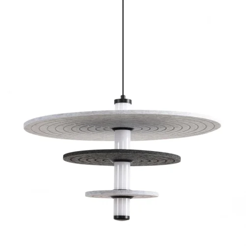 Светильник подвесной LED Felta 8295/11AL Lumion серый на 1 лампу, основание чёрное в стиле современный фото 6