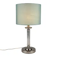Настольная лампа Nikolet APL.714.04.01 Aployt голубая зелёная 1 лампа, основание хром металл в стиле современный классический 