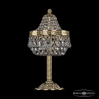 Настольная лампа 19011L6/H/20IV G Bohemia Ivele Crystal прозрачная 3 лампы, основание золотое металл в стиле классический sp