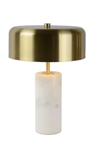 Настольная лампа Mirasol 34540/03/31 Lucide бронзовая 3 лампы, основание белое мрамор в стиле современный  фото 2