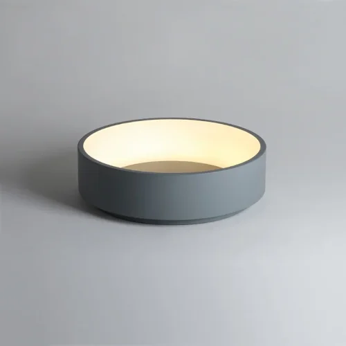 Светильник потолочный LED TRAY D60 Gray 181890-26 ImperiumLoft белый на 1 лампу, основание белое в стиле современный скандинавский фото 2