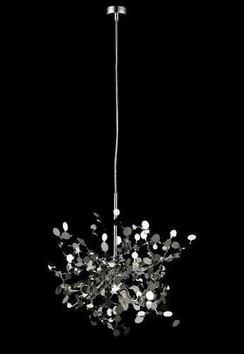 Светильник подвесной GARDEN SP3 D400 CHROME Crystal Lux хром 3 лампы, основание хром в стиле современный ветви фото 2