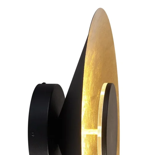 Бра LED Orion 8130 Mantra золотой на 1 лампа, основание чёрное в стиле современный лофт хай-тек  фото 3