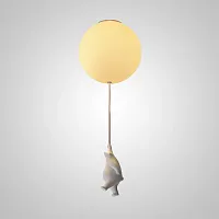 Светильник потолочный WASTY A D19 191730-23 ImperiumLoft белый на 1 лампу, основание белое в стиле современный скандинавский 