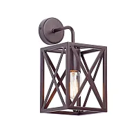 Бра V4197-7/1A Vitaluce коричневый на 1 лампу, основание коричневое в стиле лофт 