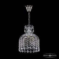 Светильник подвесной 14781/22 Pa Leafs Bohemia Ivele Crystal прозрачный 3 лампы, основание патина в стиле классический leafs