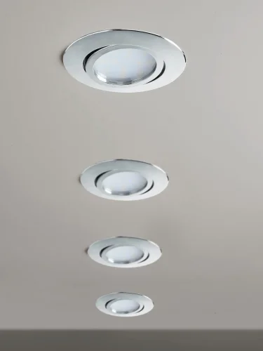 Светильник точечный LED PINEDA 95848 Eglo серый хром 1 лампа, основание хром серое в стиле современный  фото 2