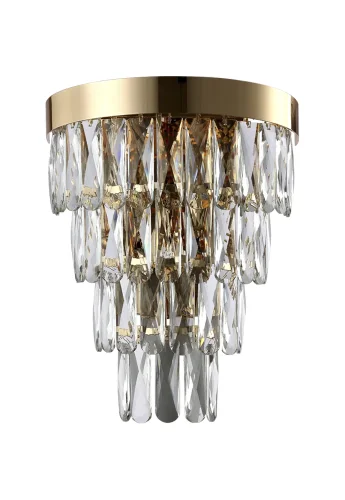 Бра ABIGAIL AP3 GOLD/TRANSPARENT Crystal Lux прозрачный на 3 лампы, основание золотое в стиле классический 