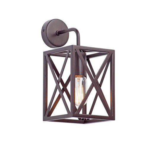 Бра V4197-7/1A Vitaluce коричневый на 1 лампу, основание коричневое в стиле лофт Бра V4197-7/1A Vitaluce коричневый на 1 лампу, основание коричневое в стиле лофт