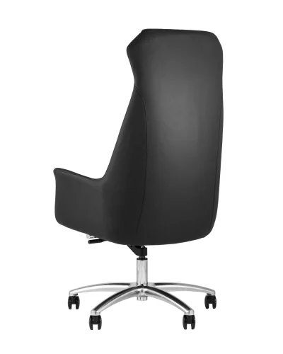 Кресло руководителя TopChairs Viking, черное УТ000003902 Stool Group, чёрный/экокожа, ножки/металл/хром, размеры - ****700*740 фото 5