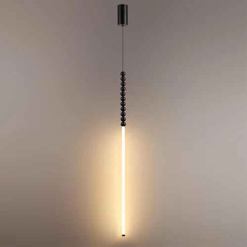 Светильник подвесной Monella 7149/12L Odeon Light чёрный на 1 лампу, основание чёрное в стиле классический современный бусы фото 4 Светильник подвесной Monella 7149/12L Odeon Light чёрный на 1 лампу, основание чёрное в стиле классический современный бусы фото 4