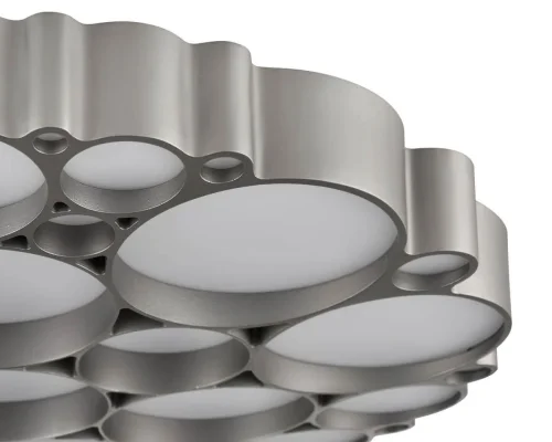 Люстра потолочная Bible VL7153L01 Vele Luce белая на 1 лампу, основание серебряное в стиле хай-тек фото 2