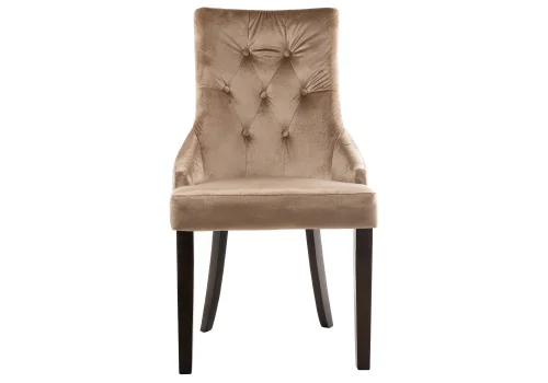 Деревянный стул Elegance dark walnut / fabric beige 11138 Woodville, бежевый/ткань, ножки/дерево/коричневый, размеры - ****520*580 фото 8