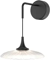 Бра LED Wilet 4656-1W Favourite прозрачный на 1 лампу, основание чёрное в стиле современный 