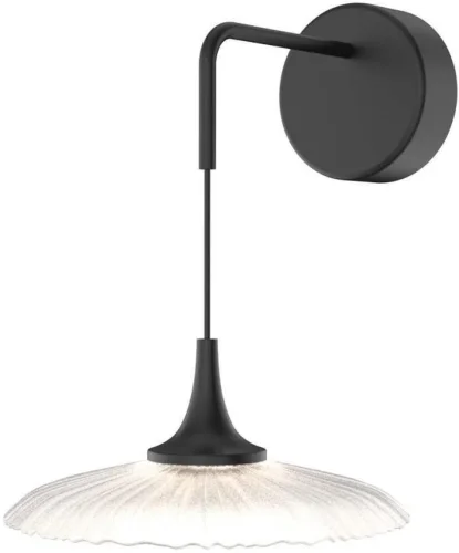 Бра LED Wilet 4656-1W Favourite прозрачный на 1 лампу, основание чёрное в стиле современный 