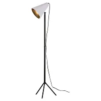 Торшер Cozy GRLSP-0564 Lussole  белый 1 лампа, основание чёрное в стиле современный
