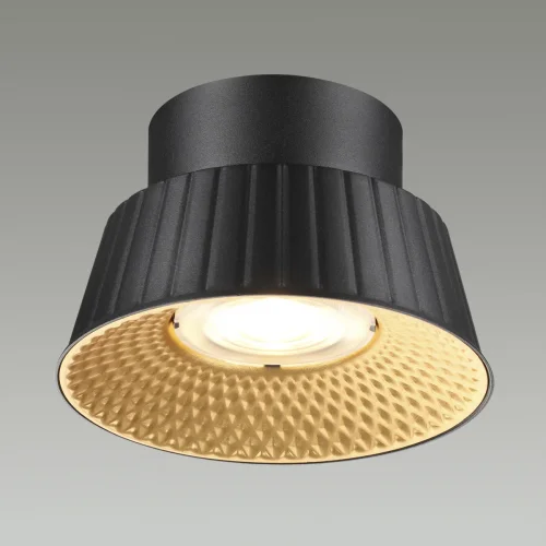 Светильник накладной LED Mali 6643/6CL Odeon Light чёрный 1 лампа, основание чёрное в стиле хай-тек круглый фото 4