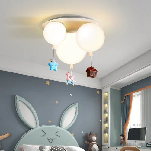 Светильник потолочный BLOW TRIO Multicolor 212518-23 ImperiumLoft разноцветный на 3 лампы, основание белое в стиле современный фото 4