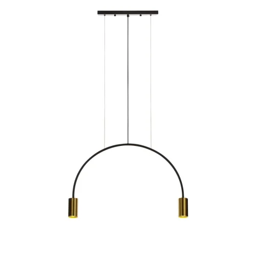 Светильник подвесной Volta 5043-2 LOFT IT бронзовый на 2 лампы, основание бронзовое в стиле арт-деко 