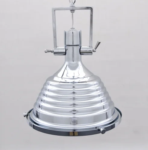 Светильник подвесной Braggi LDP 706 CHR Lumina Deco хром 1 лампа, основание хром в стиле лофт  фото 3