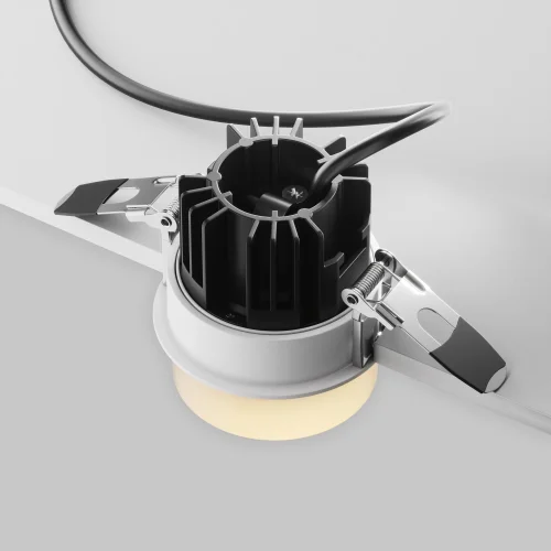 Светильник точечный LED Nude DL065-12W3K-W Maytoni белый на 1 лампу, основание белое в стиле современный хай-тек круглый фото 8