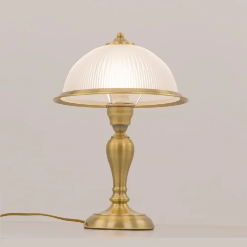 Настольная лампа Идальго CL434811 Citilux белая 1 лампа, основание бронзовое металл в стиле классический кантри  фото 4