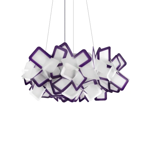 Люстра подвесная Слизия / Clizia 10231/530 Purple LOFT IT белая фиолетовая на 3 лампы, основание в стиле современный арт-деко фото 3 Люстра подвесная Слизия / Clizia 10231/530 Purple LOFT IT белая фиолетовая на 3 лампы, основание в стиле современный арт-деко фото 3