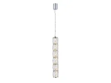 Светильник подвесной LED 8247/S Newport прозрачный 1 лампа, основание хром в стиле классический американский современный трубочки