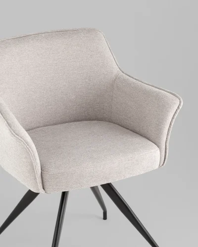 Стул обеденный Feston вращающийся, серый УТ000039044 Stool Group, серый/шенилл, ножки/металл/, размеры - ***** фото 2