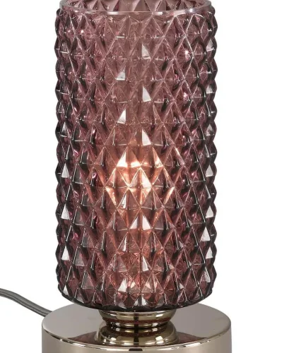 Настольная лампа P 10001/1 Reccagni Angelo фиолетовая 1 лампа, основание никель металл в стиле современный классический  фото 2
