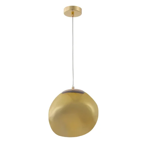 Светильник подвесной MALAGA SP1 D200 GOLD Crystal Lux золотой янтарный 1 лампа, основание золотое в стиле современный  фото 3