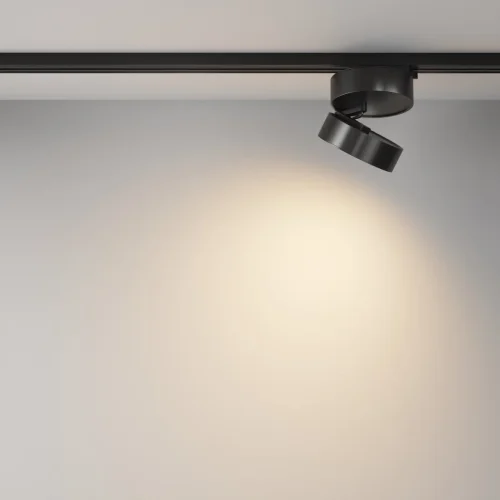 Трековый светильник Onda 3000K 18Вт 120° Single phase track system Unity TR007-1-18W3K-B-1 Maytoni чёрный для шинопроводов серии Single phase track system Unity чёрный фото 4