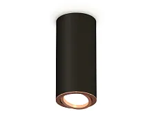 Светильник накладной XS7443005 Ambrella light чёрный 1 лампа, основание чёрное в стиле модерн хай-тек круглый