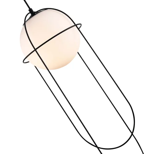 Светильник подвесной Beata SL1189.403.01 ST-Luce белый 1 лампа, основание чёрное в стиле современный  фото 3